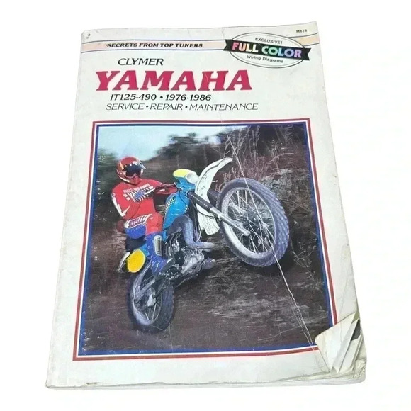 Clymer Yamaha IT125-490 76-81 Service-Repair-maintenance Manual M414 - Picture 1 of 6